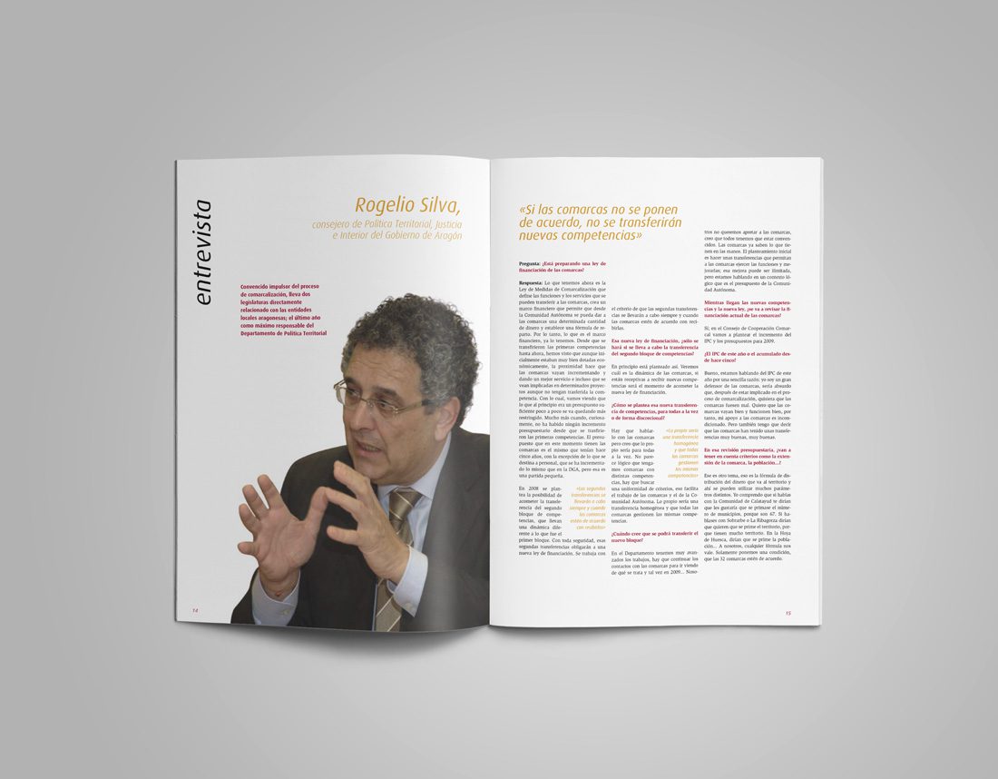 Diseño editorial Revista Aragón Municipal