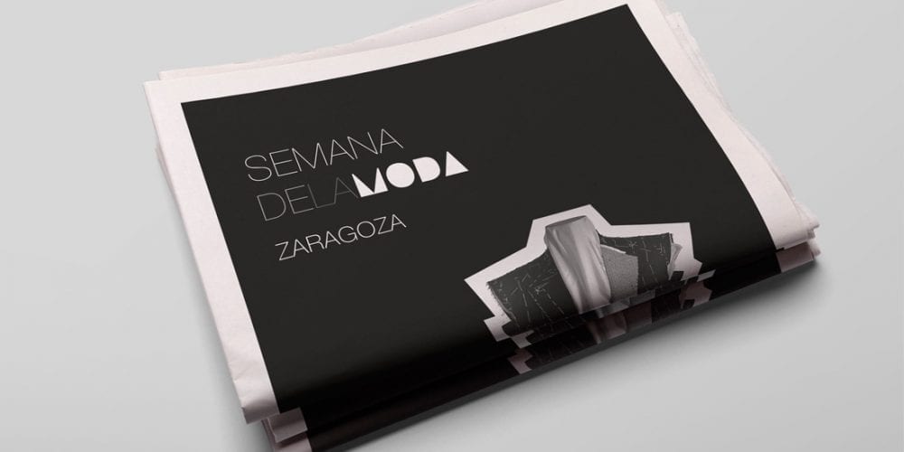 Diseño de periódico para la Semana de la Moda de Zaragoza