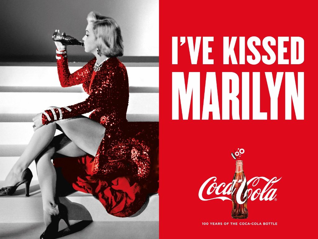 Marilyn Monroe en la publicidad de Coca-Cola Marilyn Monroe en la publicidad de Coca-Cola
