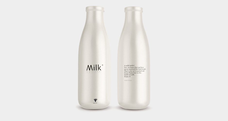 packaging-vino-encubierto-01 Botella de leche que contiene vino en su interior