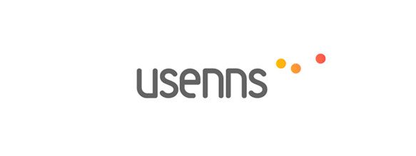 Logotipo diseñado por Estudio Mique para Usenns, marca registrada por BitBrain Technologies