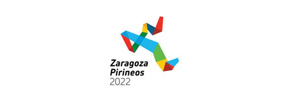 Logotipo diseñado por Estudio Mique y Jorge Rabadán, elegido para la candidatura de Zaragoza a las Olimpiadas de Invierno de 2022, Zaragoza-Pirineos