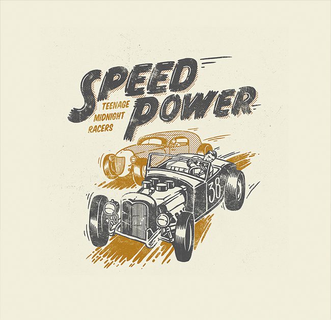 diseno-grafico-lo-retro-se-instala-en-el-diseno-grafico-ilustracion-Sveta-Shubina Ilustración de inspiración vintage creada por Sveta Shubina.