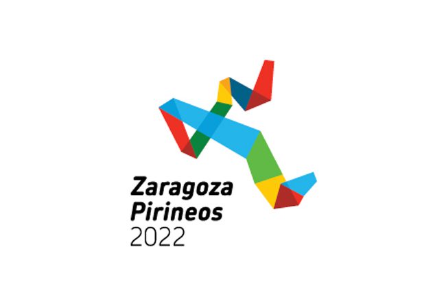 Logotipo diseñado por Estudio Mique y Jorge Rabadán, elegido para la candidatura de Zaragoza a las Olimpiadas de Invierno de 2022, Zaragoza-Pirineos