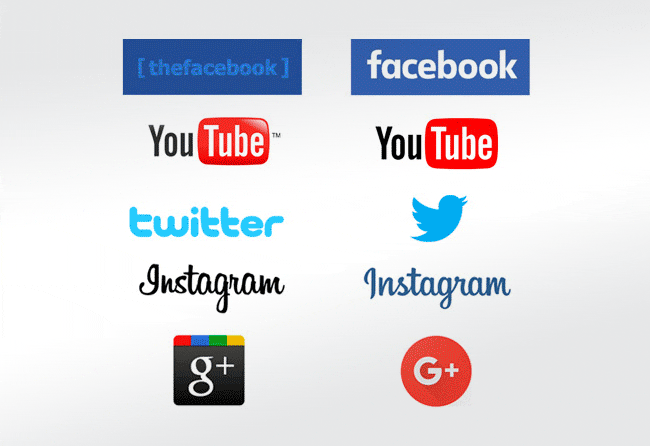 Los logotipos de las redes sociales se dirigen a millones de clientes de miles de perfiles diferentes. A través del diseño gráfico estos evolucionan para adaptarse a las últimas tendencias mientras siguen siendo reconocidos por sus usuarios.