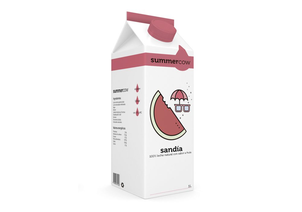 Summercow Milk es un proyecto personal de Bili Cardona, leche con sabor a fruta.