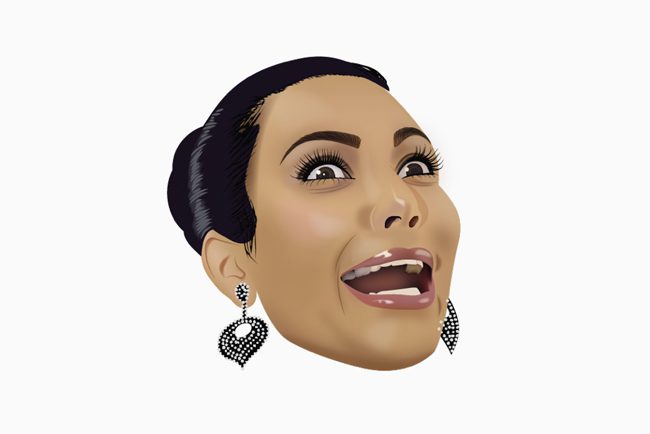 Kim Kardashian tiene su propia colección de emojis inspirados en su persona y en su familia.