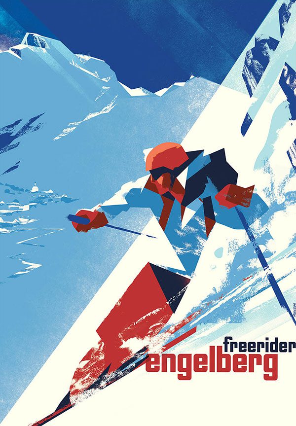 Mads Berg es un ilustrador que se caracteriza por crear imágenes totalmente inspiradas en esta corriente artística.