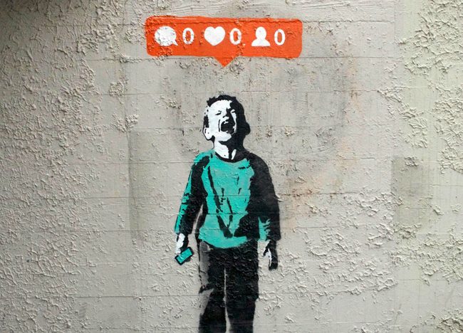 Graffiti del artista británico Banksy