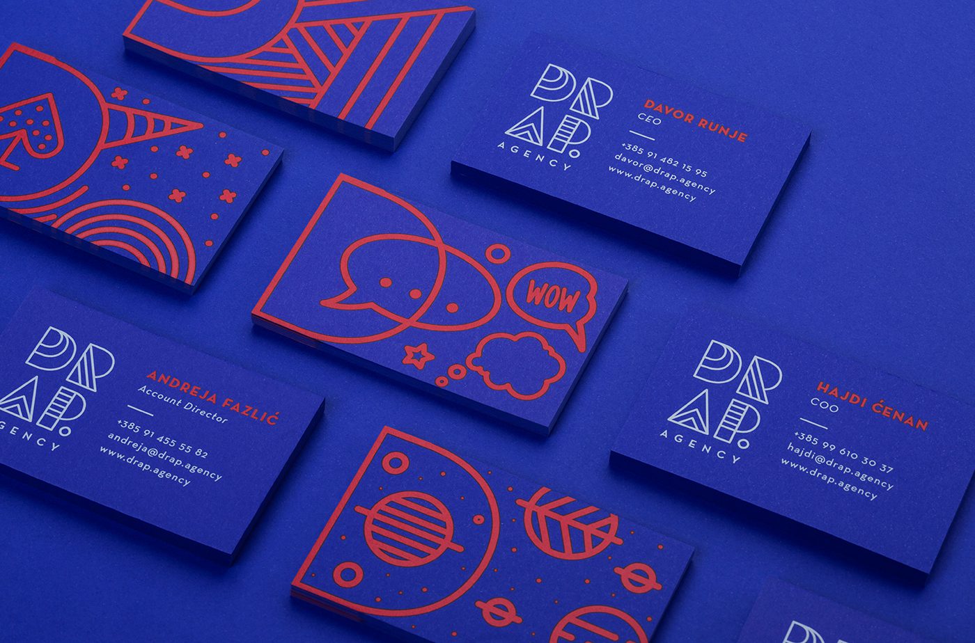 Diseño de tarjetas de la agencia DRAP.