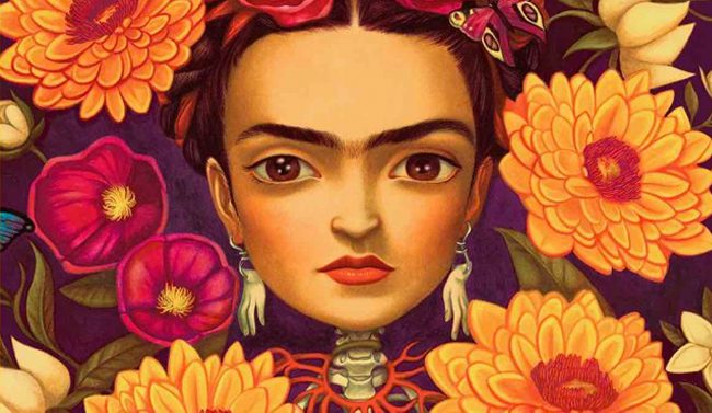 Ilustración de Frida Kahlo por el artista Benjamin Lacombe.