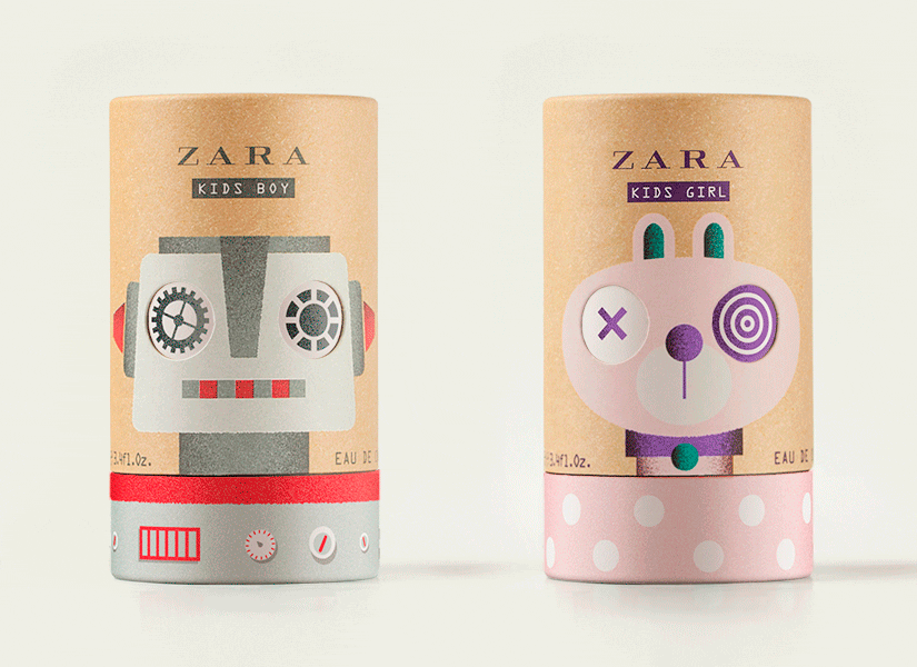 Diseño de packaging para colonia infantil de Zara por estudio Lavernia & Cienfuegos