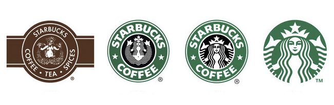 Starbucks también ha sufrido un rebranding de su marca para adaptarse al público actual. Starbucks también ha sufrido un rebranding de su marca para adaptarse al público actual.