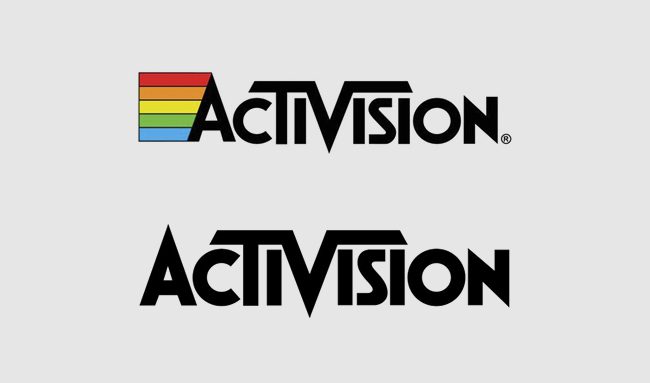 El logotipo de Activision, al igual que el de Atari, apenas ha sufrido cambios.