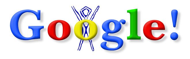Este fue el primer doodle que Google mostró en su web con motivo del Burning Man Festival.
