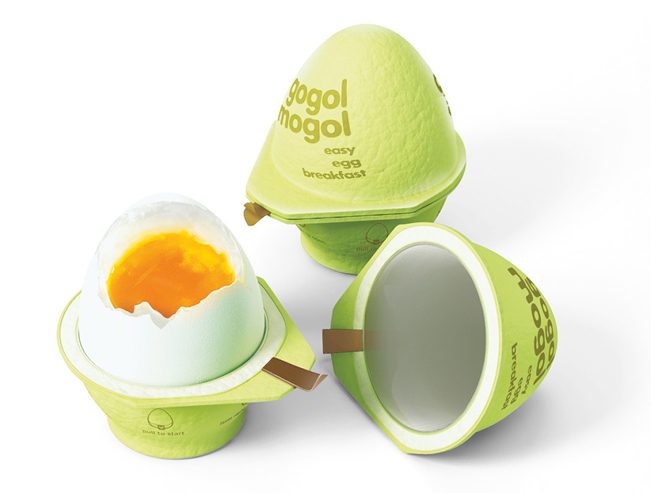 Gogol Mogol, el envase inteligente que cuece huevos diseñado por la agencia rusa Kian.