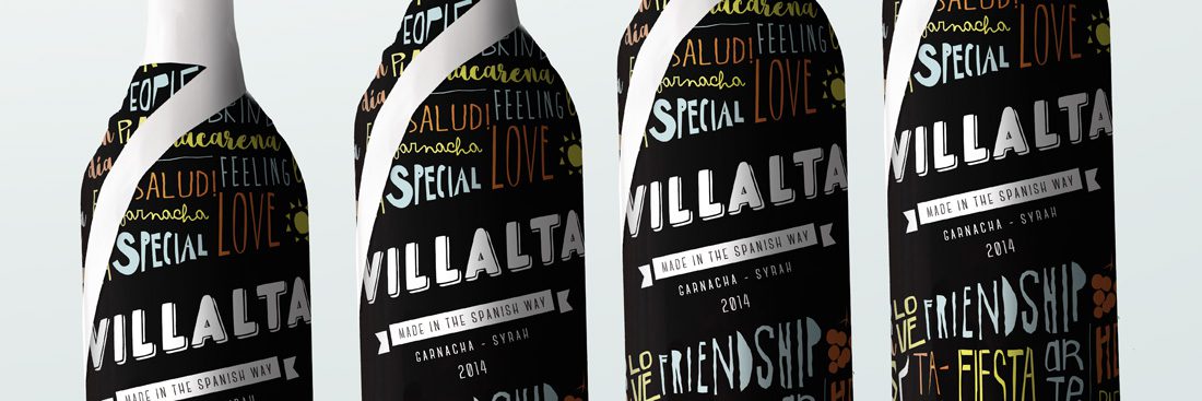 Botellas de vino Villalta